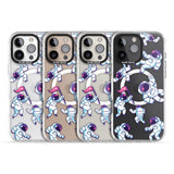 iPhone 16 Pro Max Astronaut Pattern Black Impact Phone Case