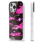 iPhone 16 Pro Max Pink Galaxy Black Impact Phone Case