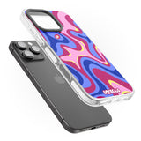 iPhone 16 Pro Max Blue Lava Black Impact Phone Case