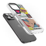 iPhone 16 Pro Max Retro Sticker Mix Black Impact Phone Case