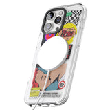 iPhone 16 Pro Max Retro Sticker Mix Black Impact Phone Case