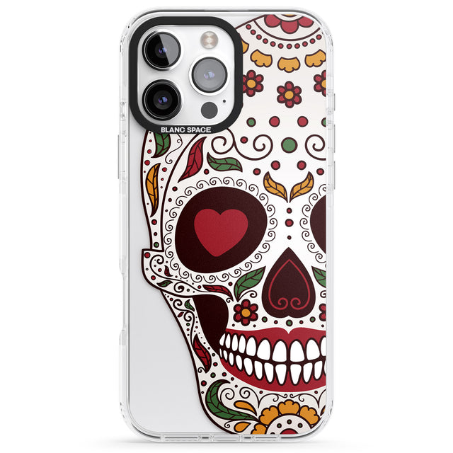 iPhone 16 Pro Max Autumn Sugar Skull Black Impact Phone Case