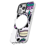 iPhone 16 Pro Max Violet Sugar Skull Black Impact Phone Case