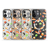 iPhone 16 Pro Max Sushi & Chopsticks Watercolour Pattern Black Impact Phone Case