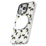 iPhone 16 Pro Max Maki Rolls Sushi Pattern Black Impact Phone Case