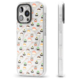 iPhone 16 Pro Max Sushi & Chopsticks Pattern Black Impact Phone Case