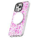 iPhone 16 Pro Max Bright Pink Sushi Pattern Black Impact Phone Case