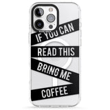 iPhone 16 Pro Max Black Stripes Bring Me Coffee Black Impact Phone Case