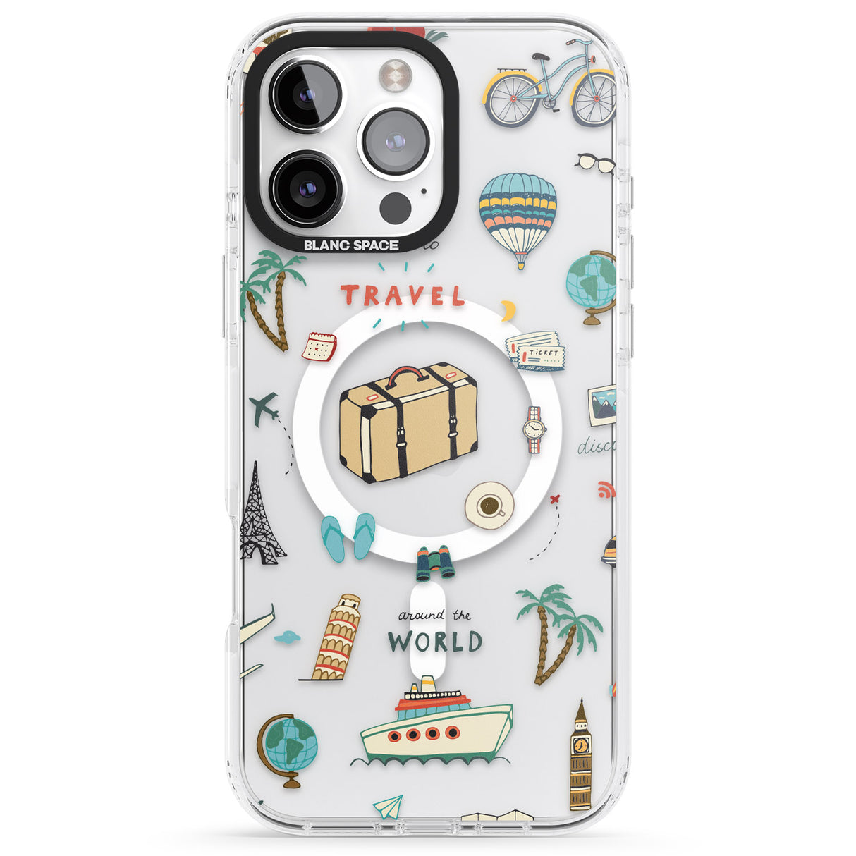 Cute Travel Pattern Transparent