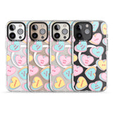 iPhone 16 Pro Max Sarcastic Love Hearts Black Impact Phone Case