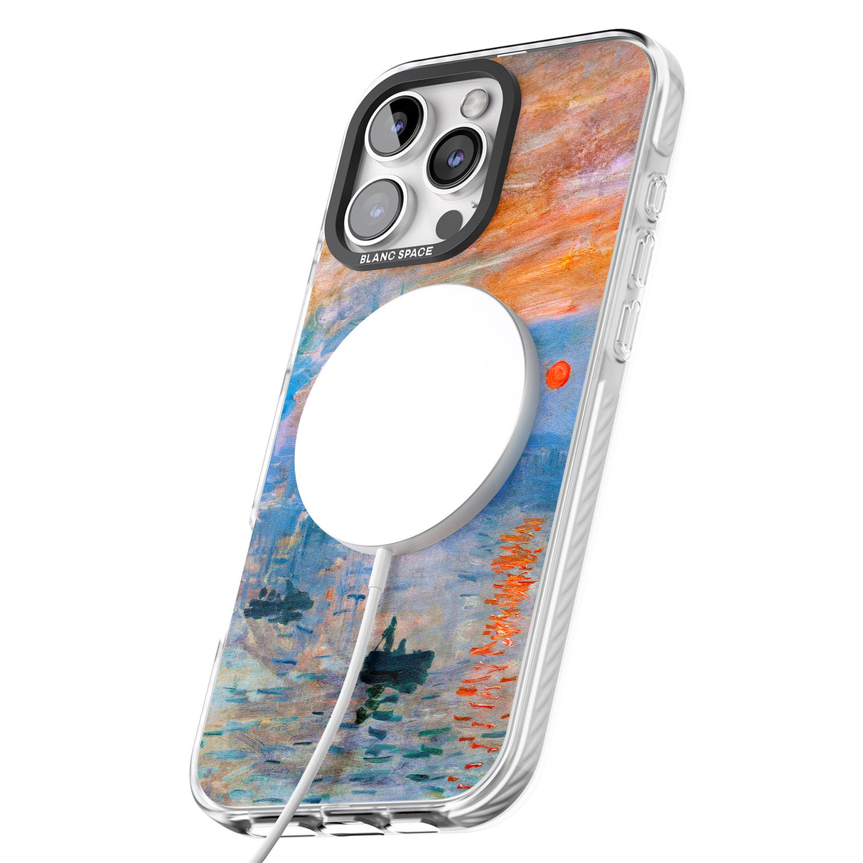 iPhone 16 Pro Max Sunset Harbor Black Impact Phone Case