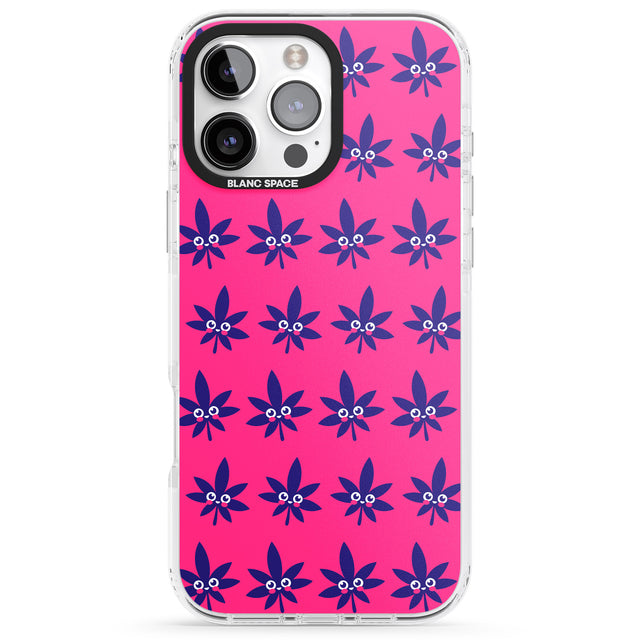 iPhone 16 Pro Max Pink Sativa Black Impact Phone Case