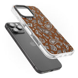 iPhone 16 Pro Max Brown Bandana Black Impact Phone Case