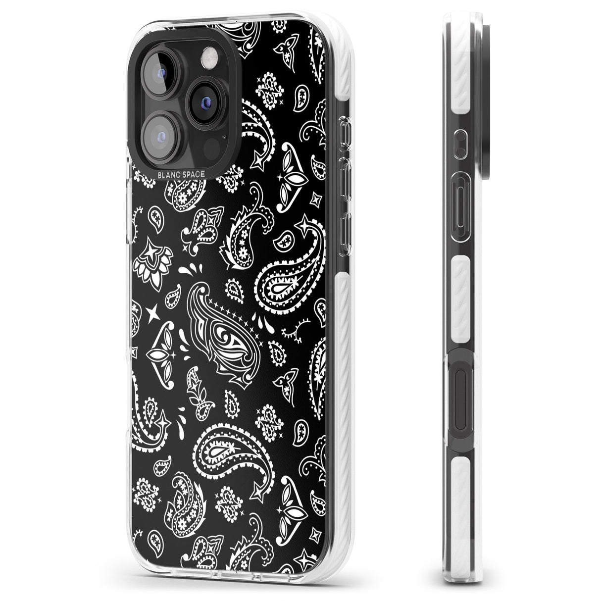 iPhone 16 Pro Max Black Bandana Black Impact Phone Case