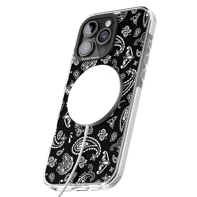 iPhone 16 Pro Max Black Bandana Black Impact Phone Case