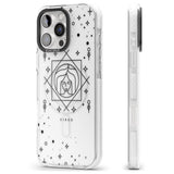 iPhone 16 Pro Max Virgo Emblem - Transparent Design Black Impact Phone Case