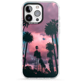 iPhone 16 Pro Max Palm Tree Sunset Photograph Black Impact Phone Case