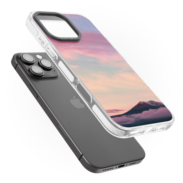 iPhone 16 Pro Max Cloudy Sunset Photograph Black Impact Phone Case