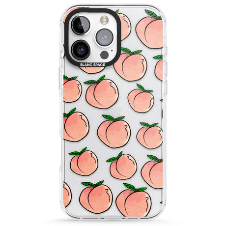 iPhone 16 Pro Max Life's a Peach Black Impact Phone Case