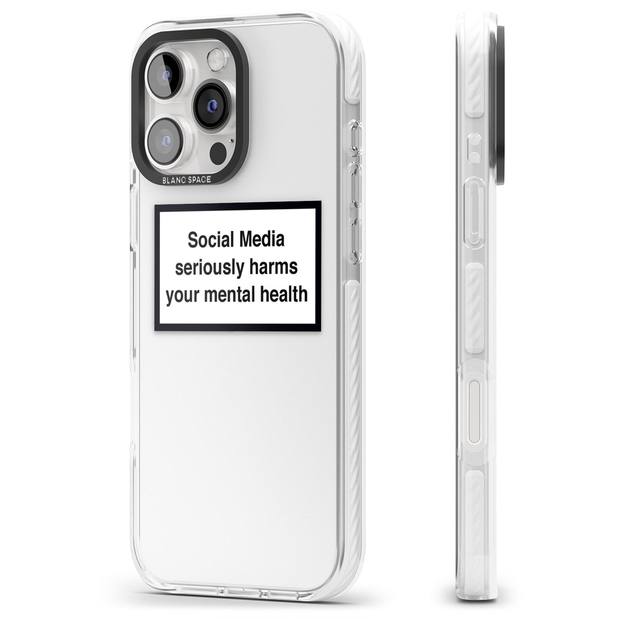 iPhone 16 Pro Max Social Media Quote Black Impact Phone Case