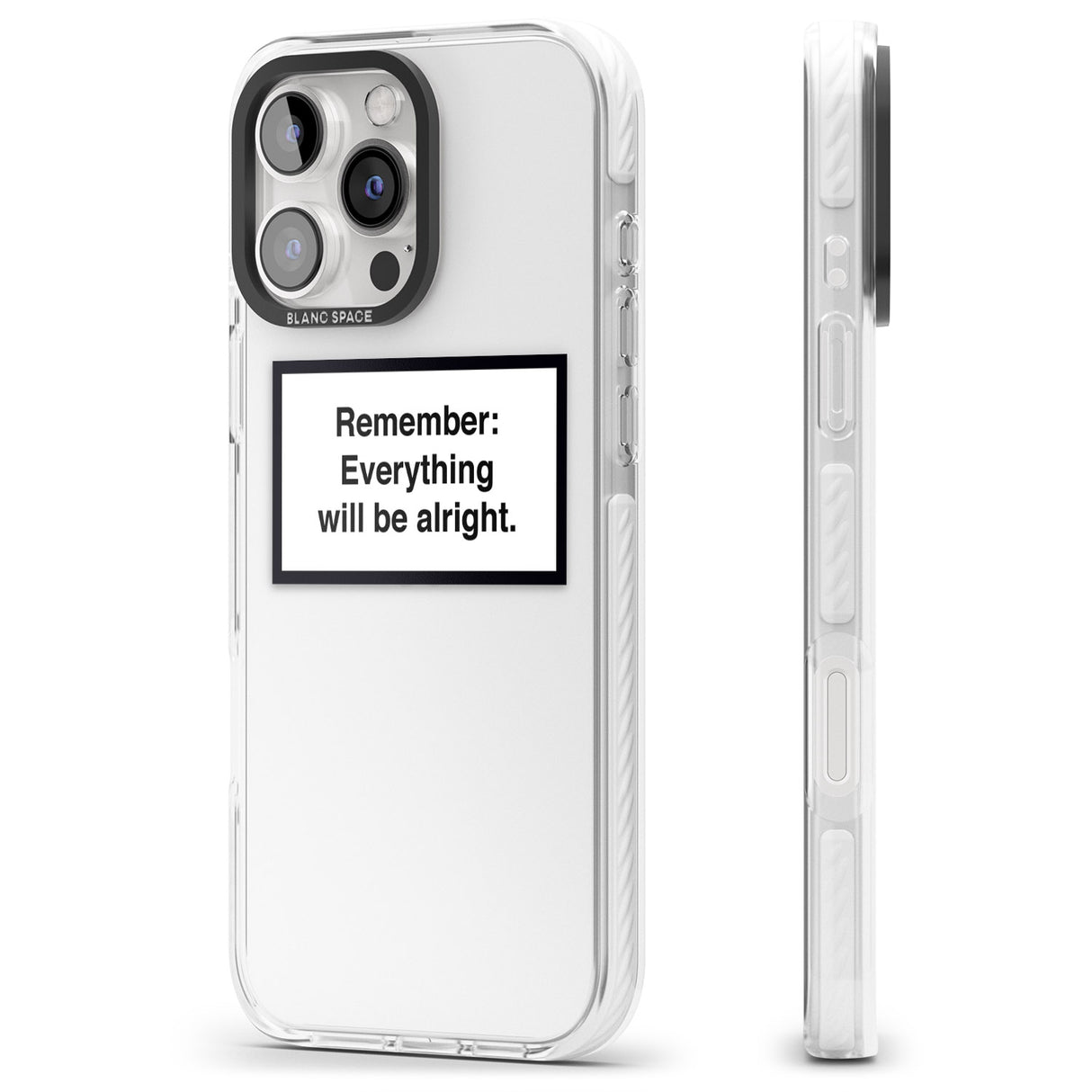 iPhone 16 Pro Max Everything Will Be Alright Black Impact Phone Case