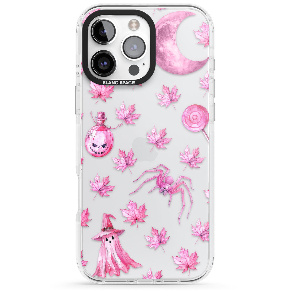 Pink Moon & Maple Impact Phone Case for iPhone 16 Pro, iPhone 16 Pro Max