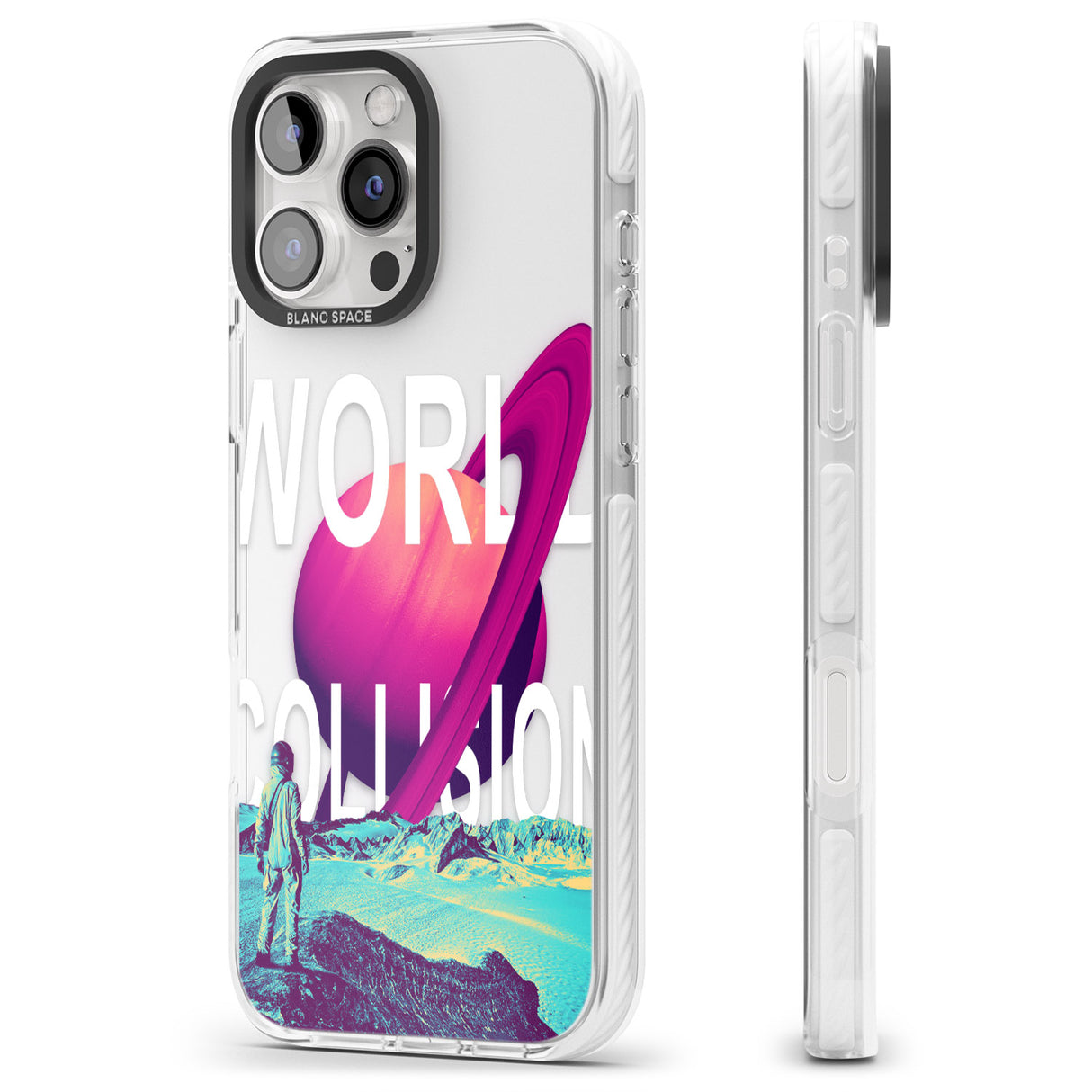 iPhone 16 World Collision Clear Impact Phone Case