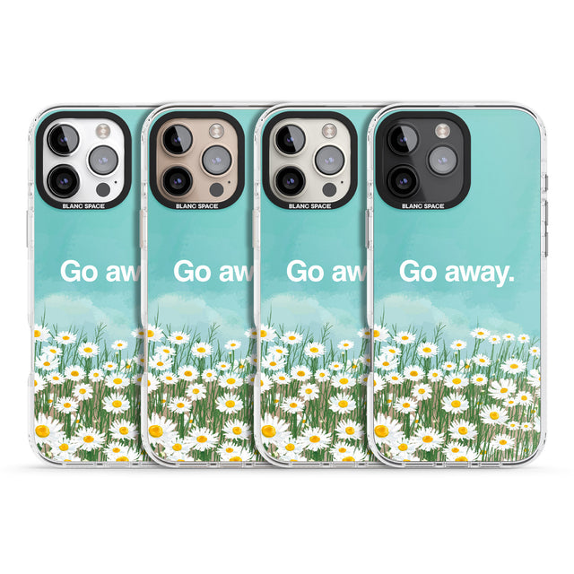 iPhone 16 Pro Max Go away Black Impact Phone Case