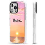 iPhone 16 Pro Max Shut up Black Impact Phone Case