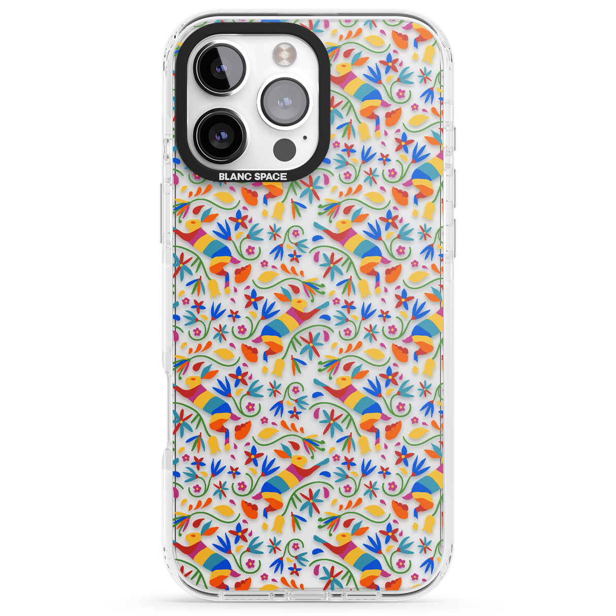 Floral Rabbit Pattern in Rainbow