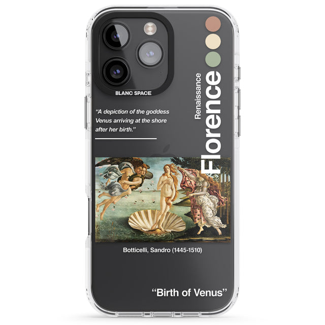 iPhone 16 Pro Max Birth of Venus Black Impact Phone Case