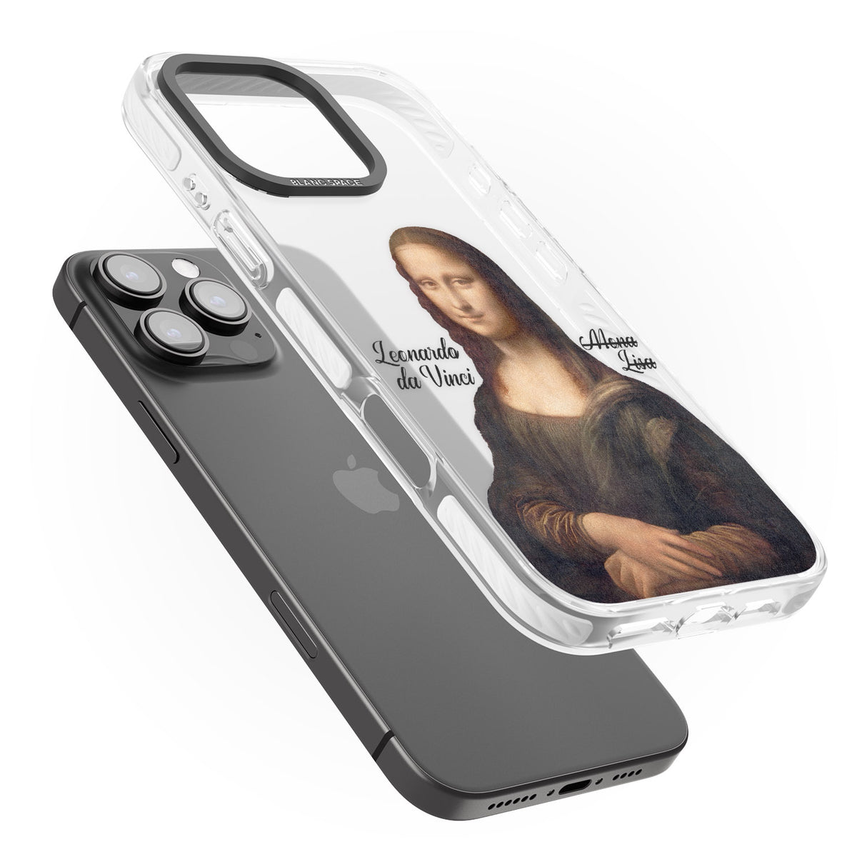 iPhone 16 Pro Max Mona Lisa Cutout Black Impact Phone Case