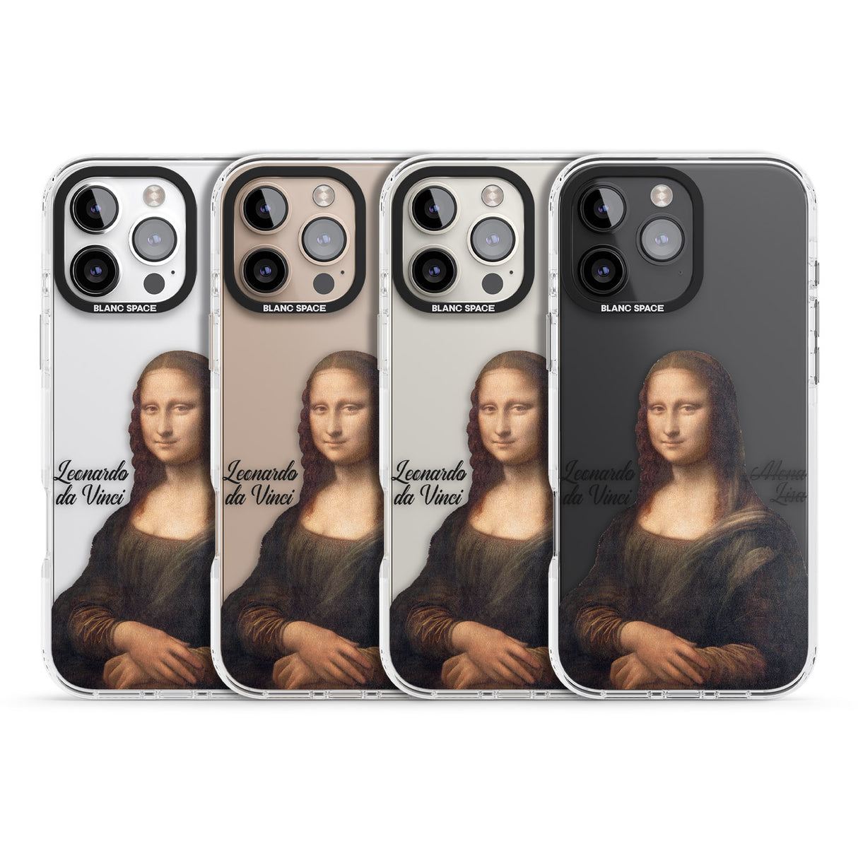 iPhone 16 Pro Max Mona Lisa Cutout Black Impact Phone Case