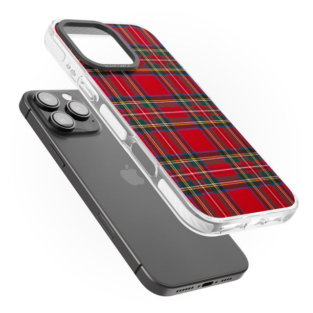 iPhone 16 Pro Max Royal Stewart Tartan Black Impact Phone Case