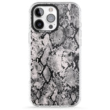 iPhone 16 Pro Max Pastel Snakeskin - Grey Black Impact Phone Case