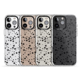 iPhone 16 Pro Max Black Cosmic Galaxy Pattern Black Impact Phone Case