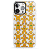 iPhone 16 Pro Max Gingerbread Cookie Pattern Black Impact Phone Case