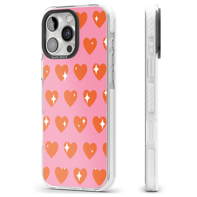 iPhone 16 Pro Max Sweet Hearts (Sunset) Black Impact Phone Case