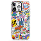 iPhone 16 Pro Max Magic Sticker Collage Black Impact Phone Case