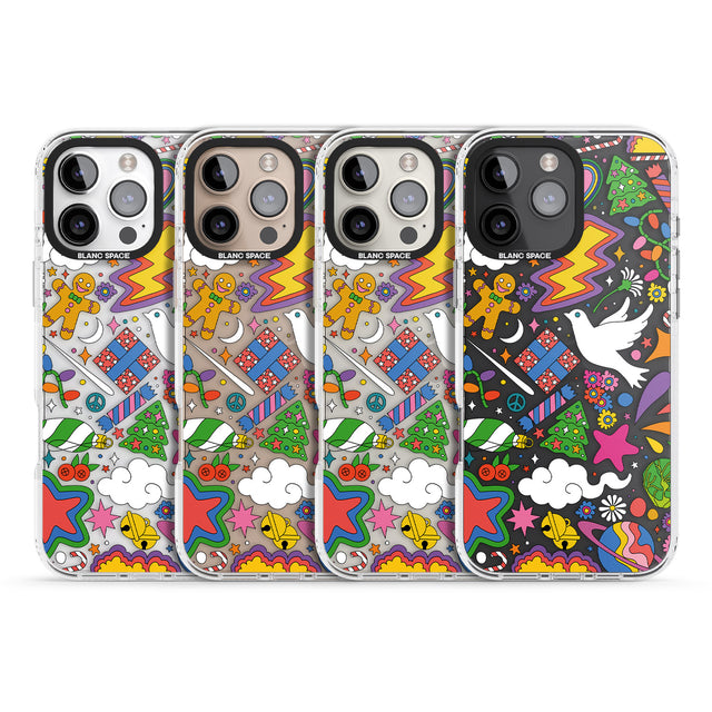 iPhone 16 Pro Max Whimsical Wonderland Black Impact Phone Case