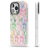 iPhone 16 Pro Max Multicolour Liberty Line Pattern Black Impact Phone Case