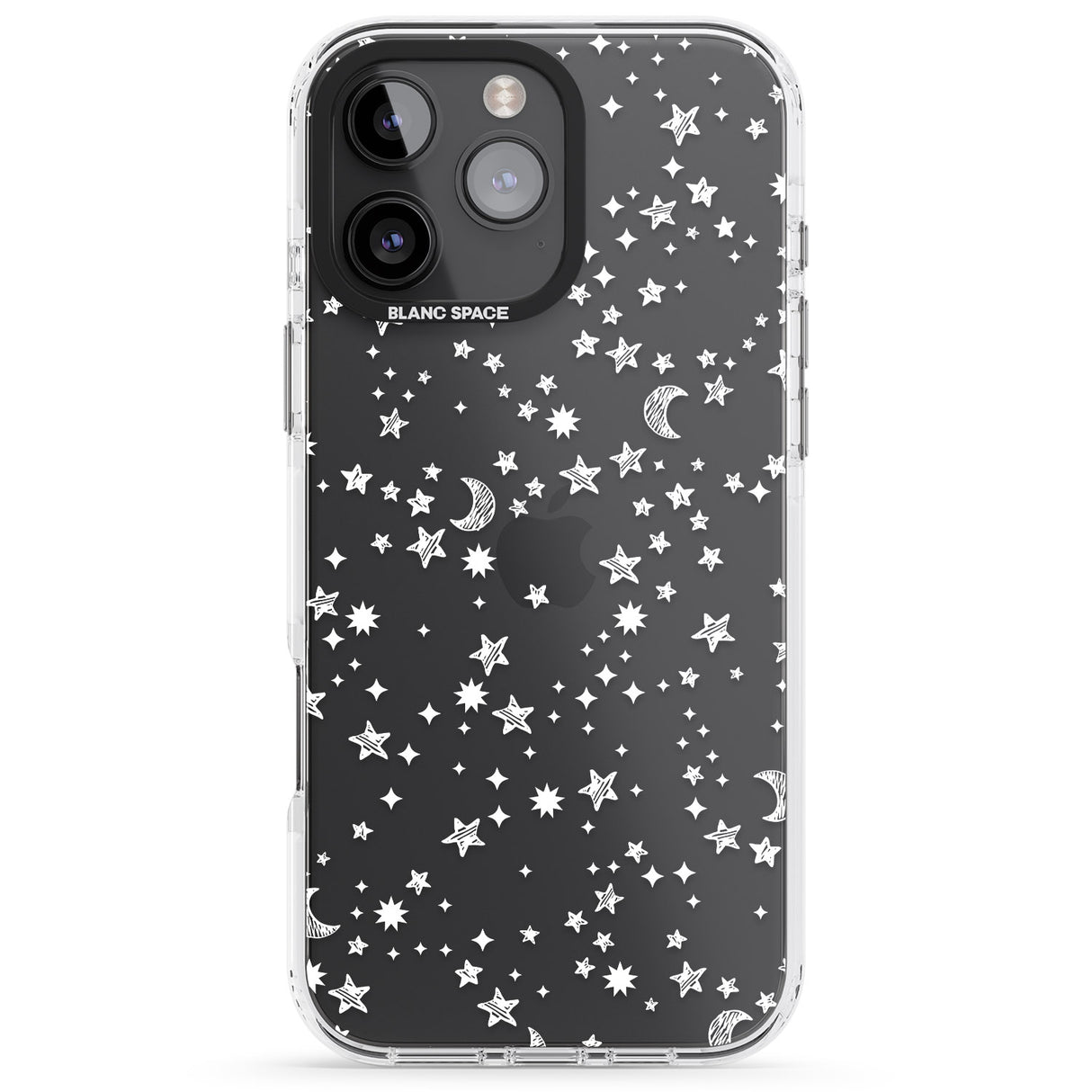 White Cosmic Galaxy Pattern