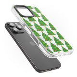 iPhone 16 Pro Max Christmas Tree Pattern (Clear) Black Impact Phone Case