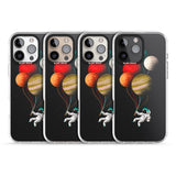 iPhone 16 Pro Max Astronaut Balloon Planets Black Impact Phone Case