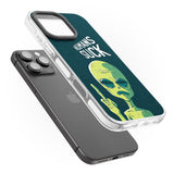 iPhone 16 Pro Max Humans Suck Alien Black Impact Phone Case