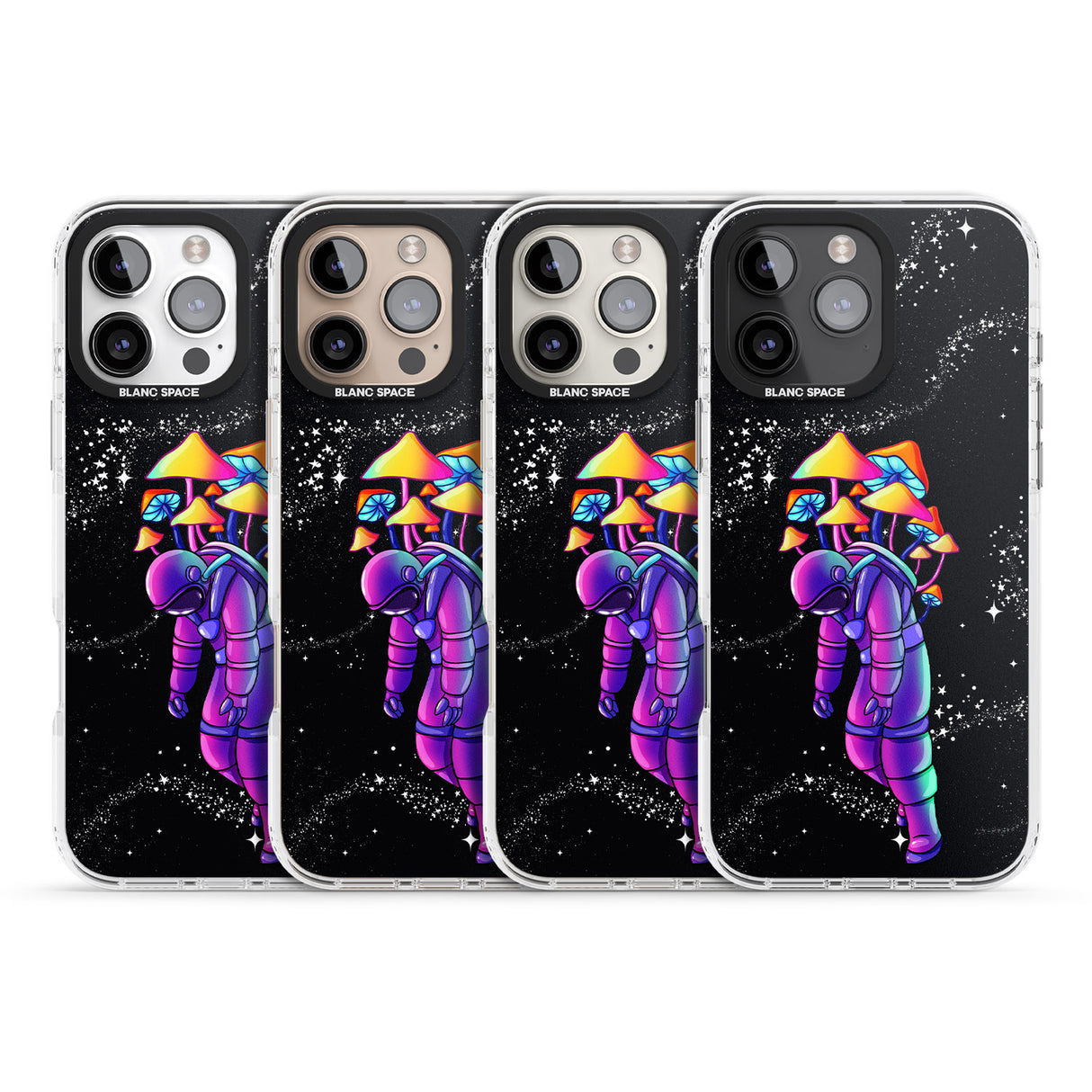 iPhone 16 Pro Max Space Mutation Black Impact Phone Case