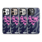 iPhone 16 Pro Max Broken Heart Black Impact Phone Case