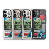 iPhone 16 Pro Max Skull Sticker Mix Black Impact Phone Case