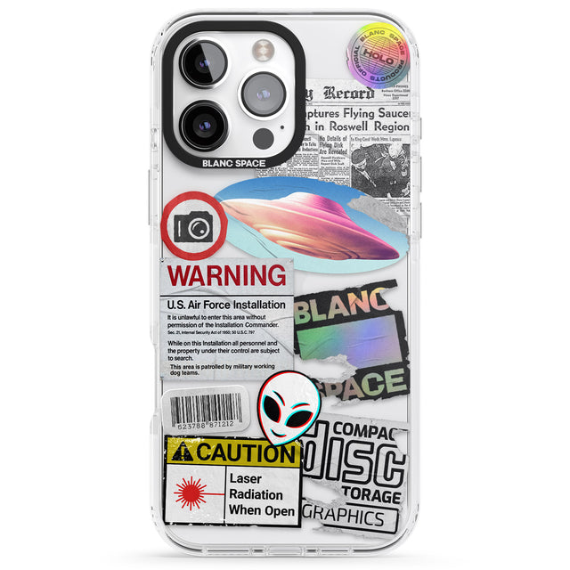 iPhone 16 Pro Max Cosmic Encounters Black Impact Phone Case