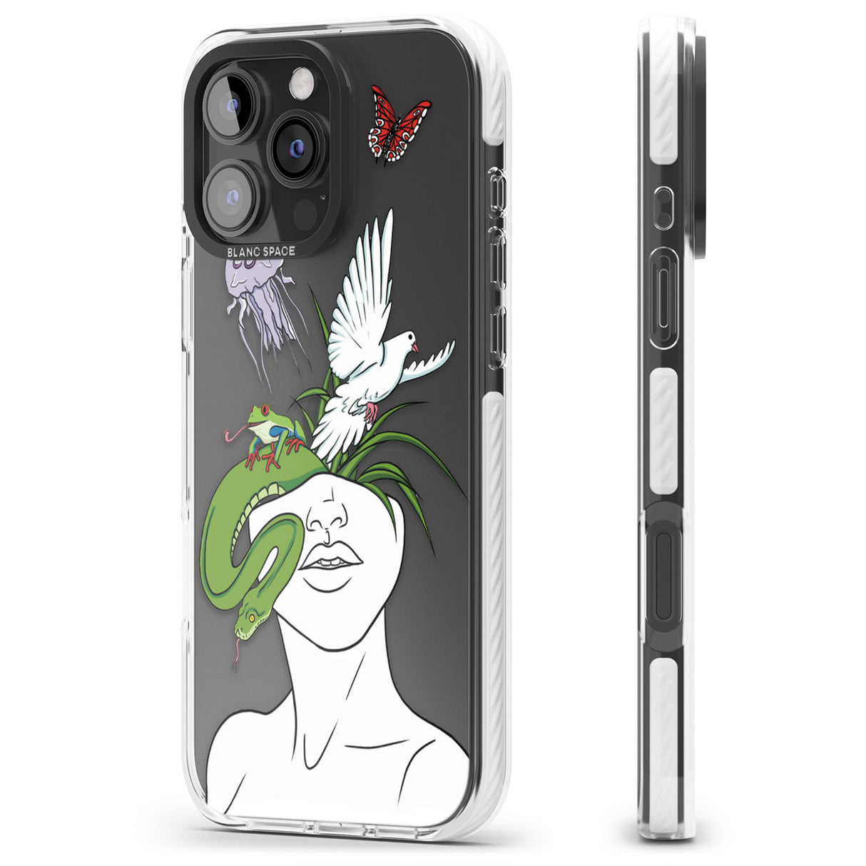 iPhone 16 Pro Max Wild Thoughts Black Impact Phone Case